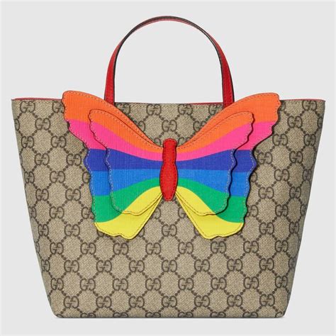 gucci tote kid butterfly|gucci butterfly purse.